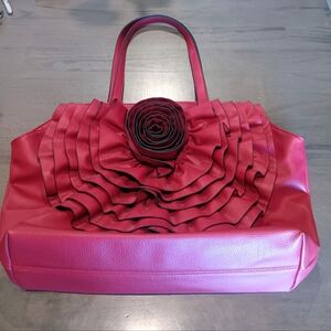 Black Rivet Boho  Red Purse